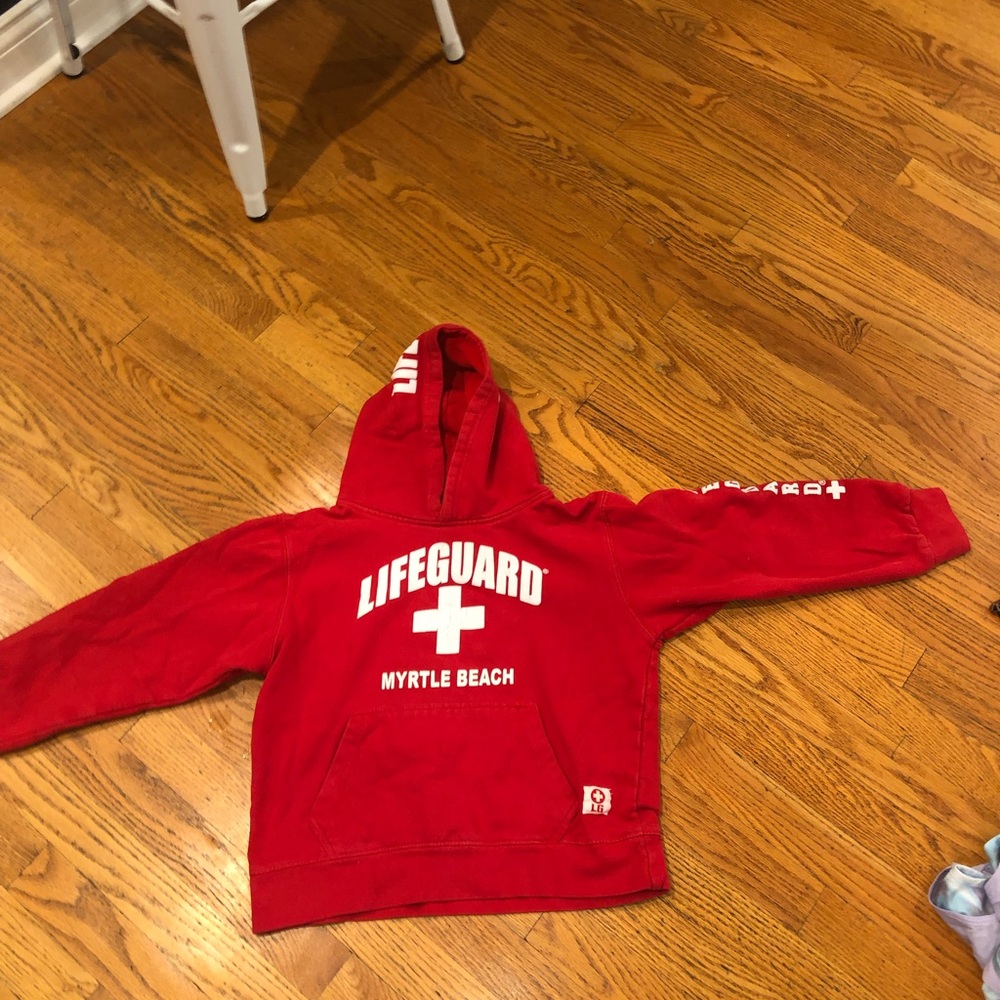 Life Guard sweatshirt. Size Medium 10-12.